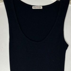 Heart & Hips BLK Ribbed Dress